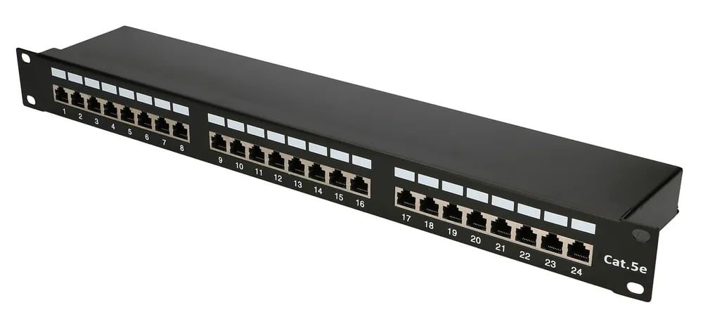 EXTRALINK 24 PORT CAT5E STP PATCH PANEL V2