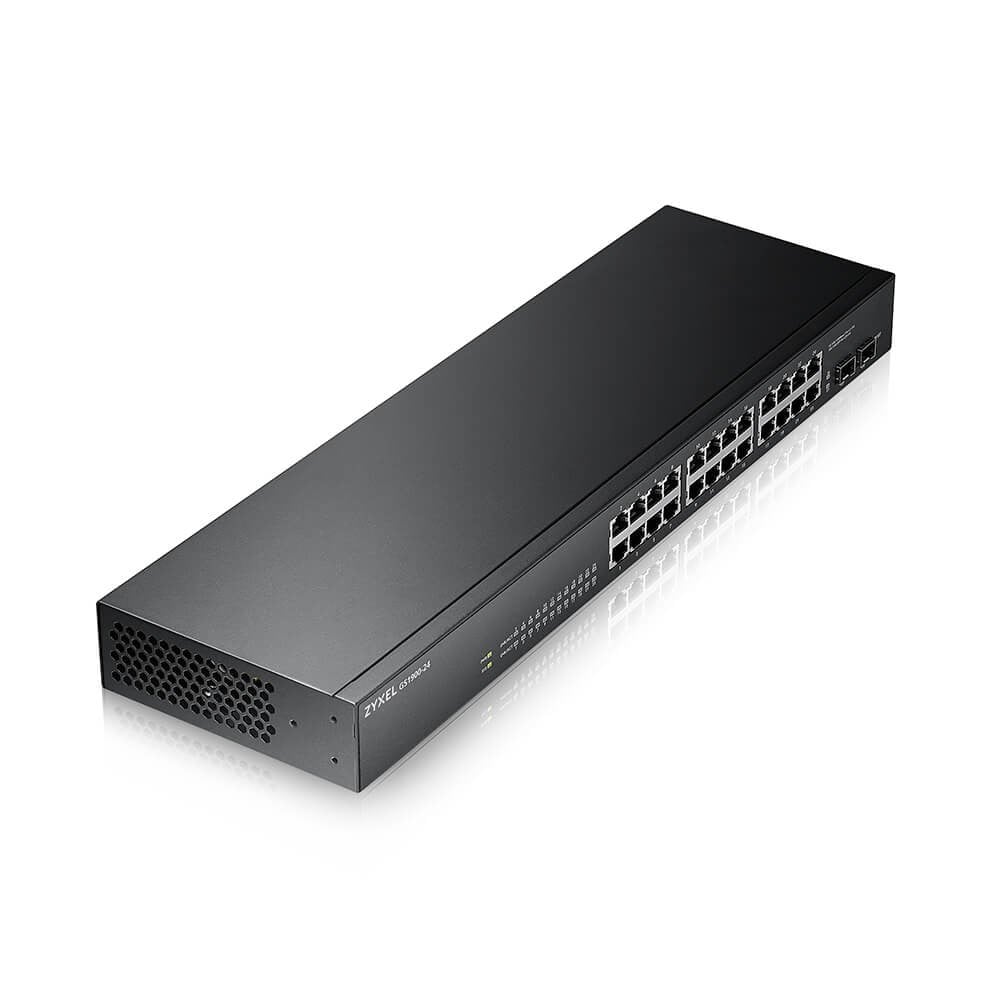 ZYXEL GS1900-24 v2 24-port GbE L2 Smart Switch rackmount fanless