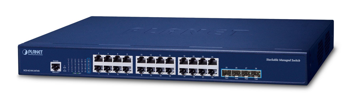 Planet SGS-6310-24T4X Managed Layer 3 Gigabit Ethernet Switch 24-Port