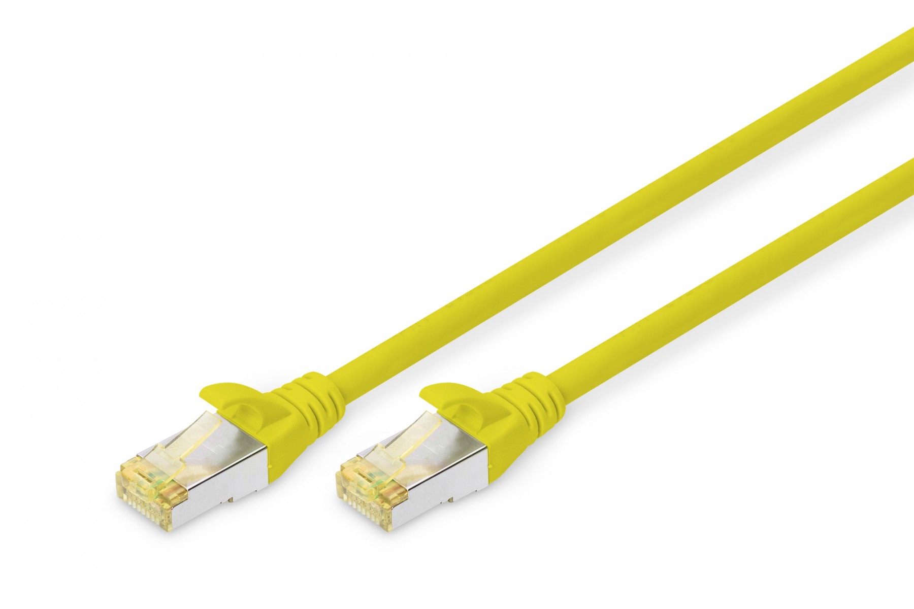 CAT 6A S-FTP patch cord, Cu, LSZH AWG 26/7, length 0.25 m, color yellow