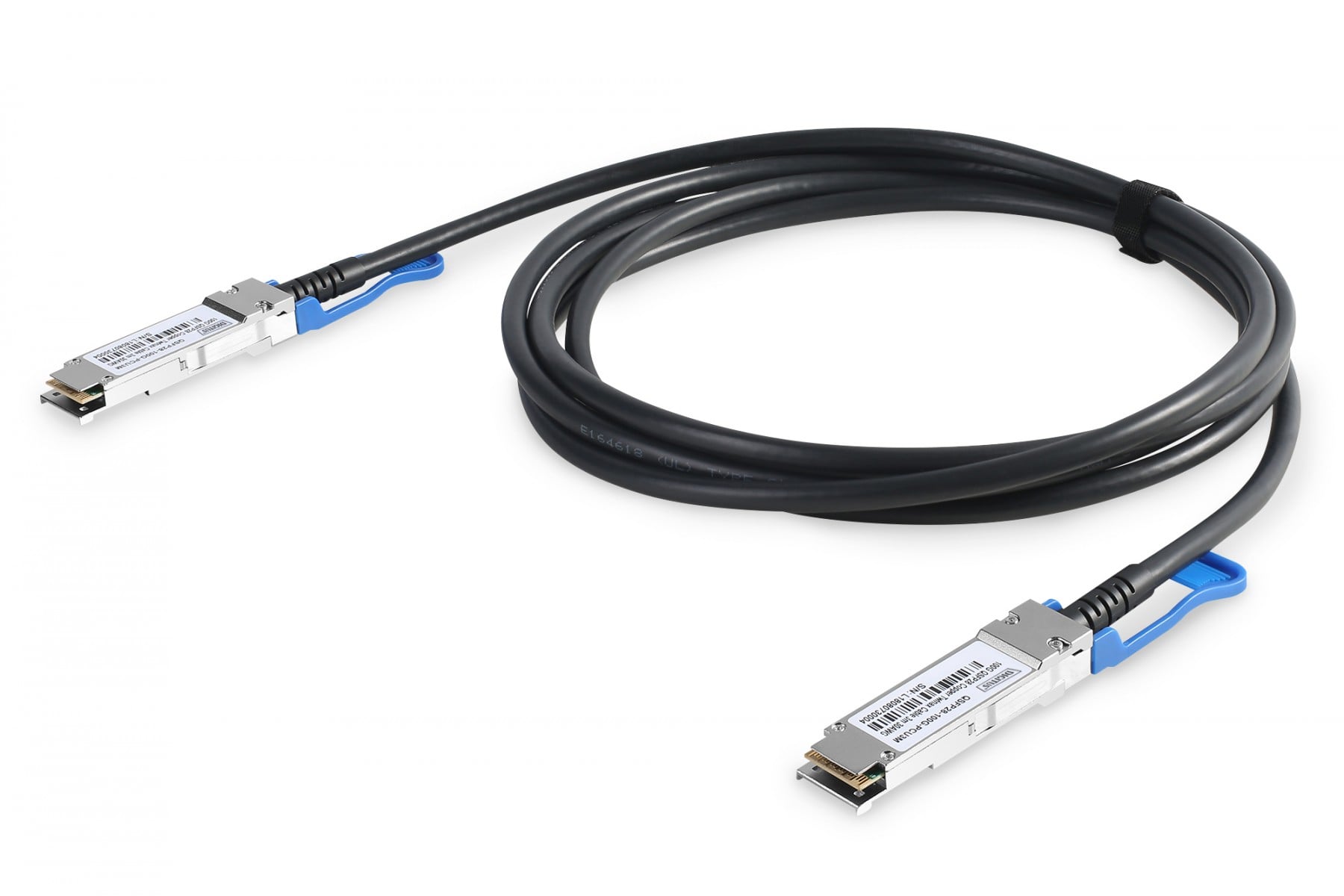 100G QSFP28 Direct Attach Cable Up to 28.3125Gbps data rate per channel 1m