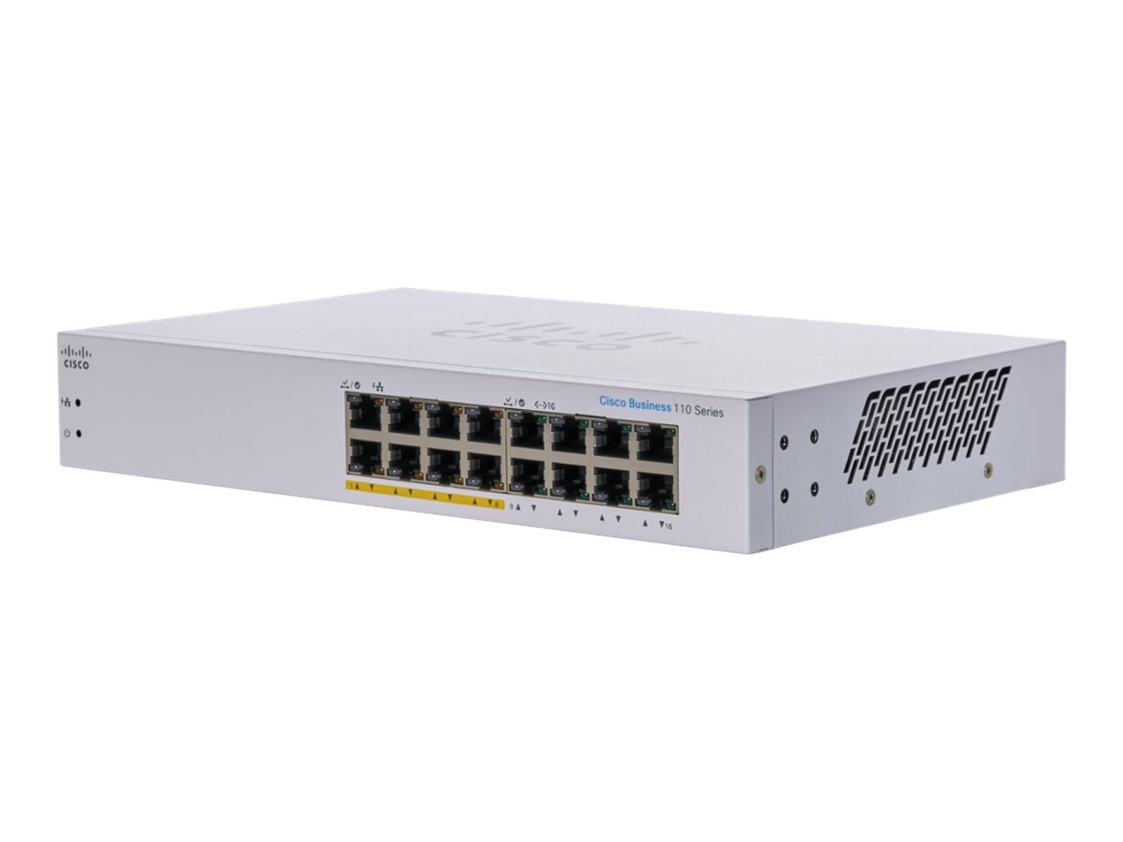 Cisco CBS110-16PP-EU Unmanaged 16-port GE, (8 support PoE with 64W power budget)