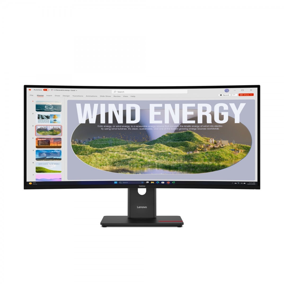 LENOVO ThinkVision T34WD-40 86,36cm 34inch 3440×1440 Curved VA 120Hz USB-C docking 96W Mirror power button TopSeller