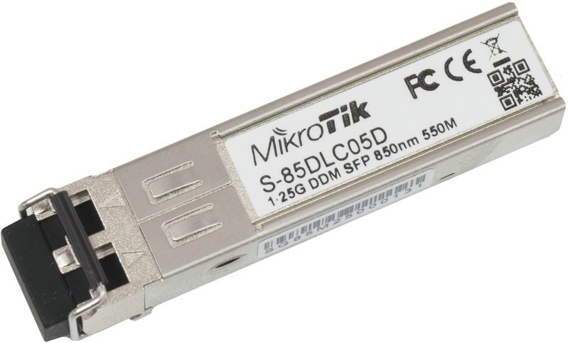 Mikrotik S-85DLC05D Network Transceiver Module 1250 Mbit/s SFP 850 nm (S-85DLC05D)