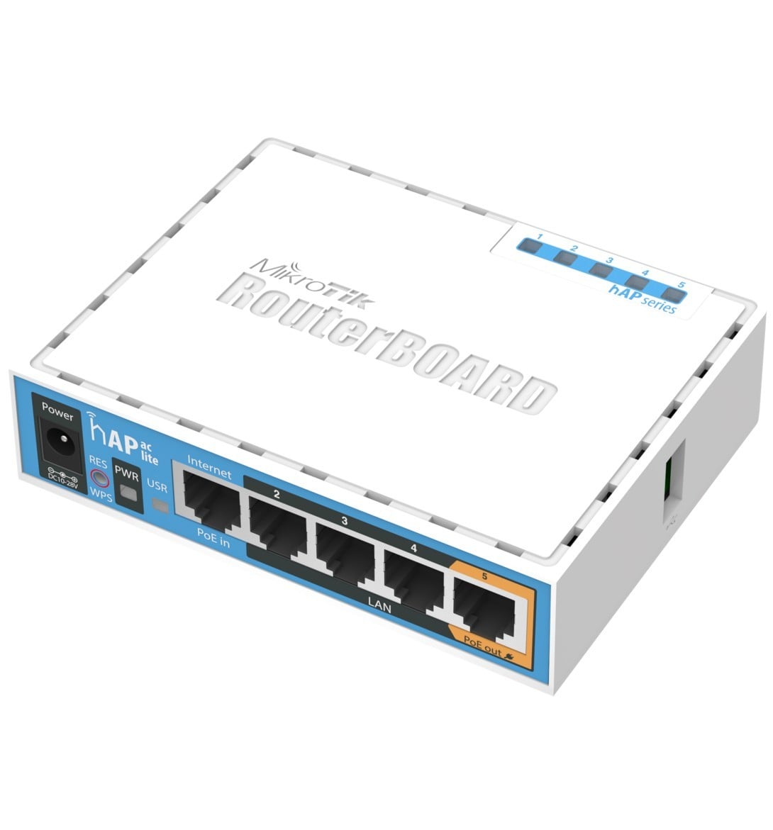 Mikrotik HAP ac lite 500 Mbit/s White Power over Ethernet (PoE) (RB952UI-5AC2ND)