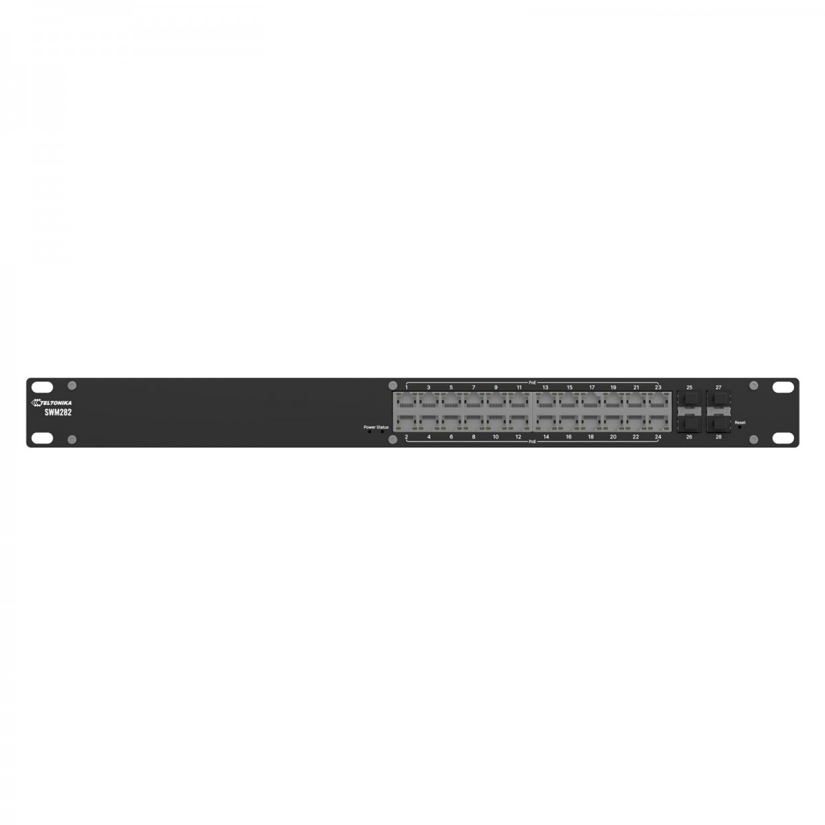 Teltonika SWM282 L2+ Managed Switch 24x ETH PoE Ports 4x SFP – Switch – 1 Gbps