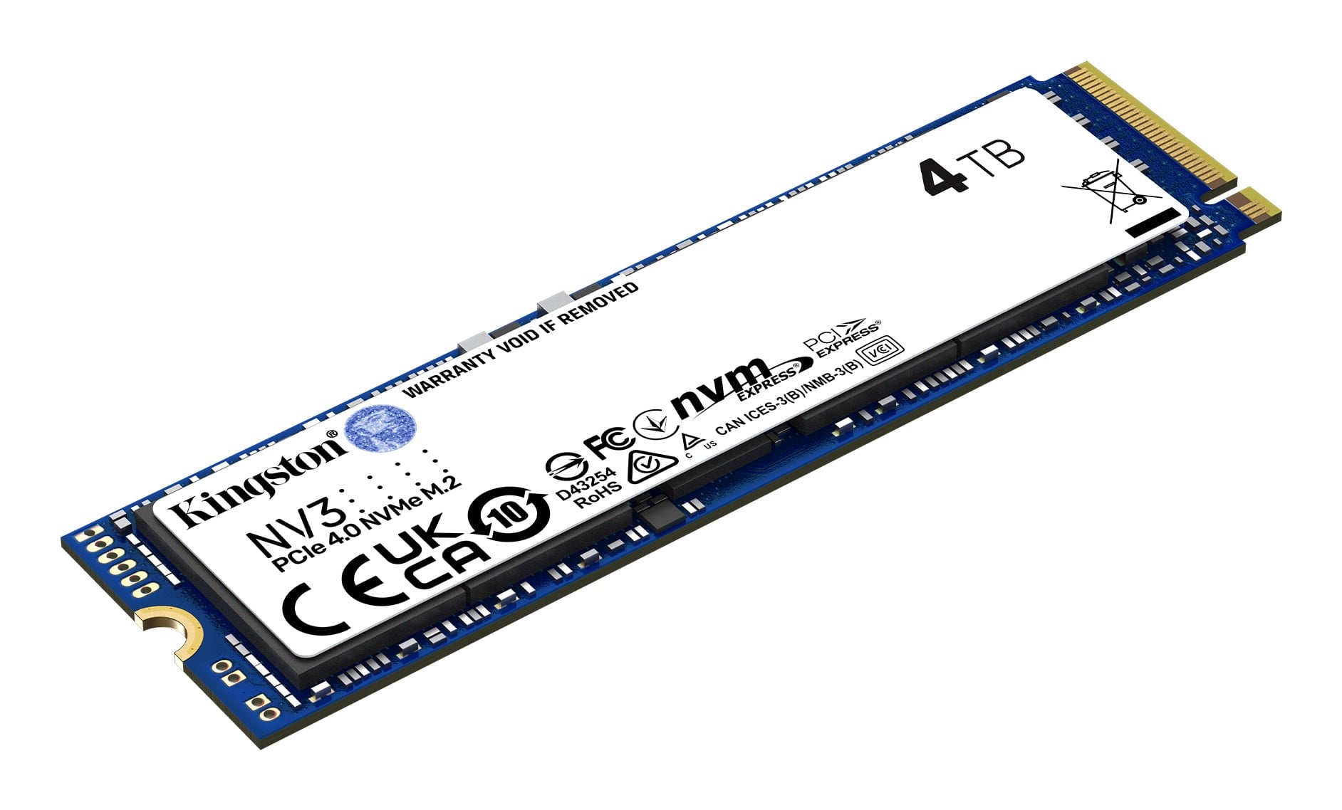 Kingston NV3 M.2 PCIe 4.0 NVMe 4TB SSD