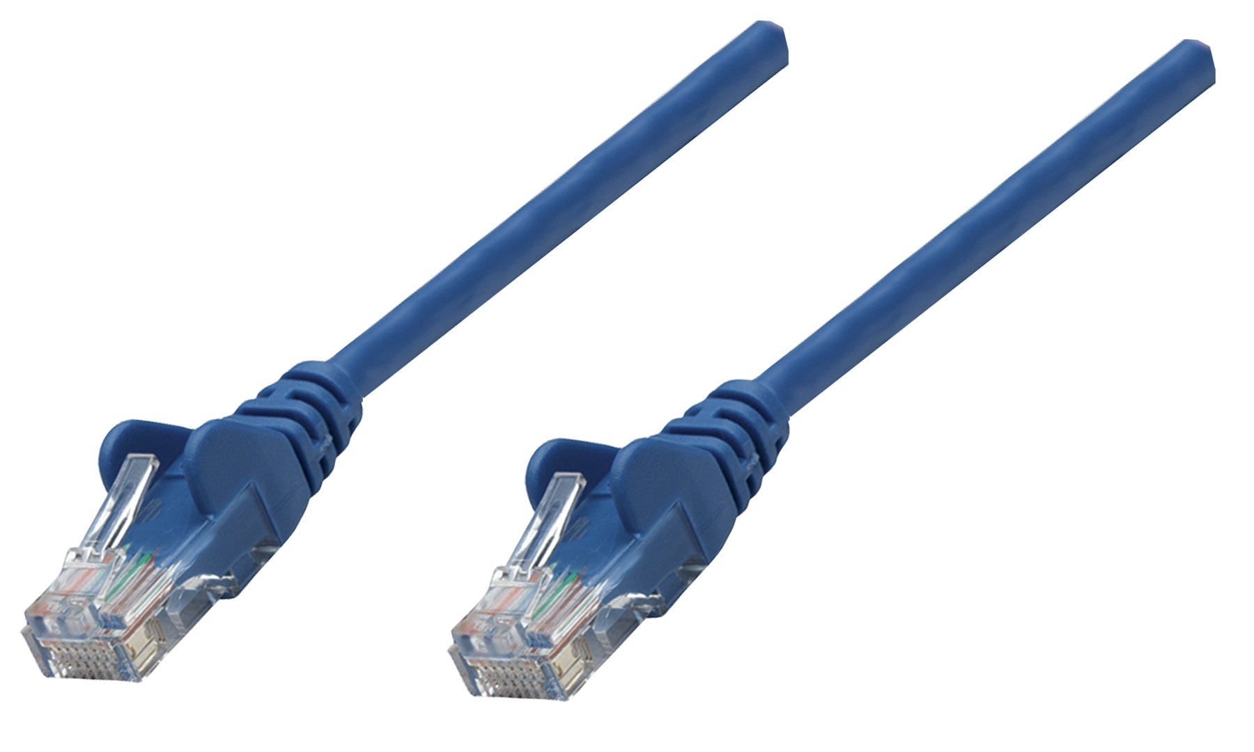 INTELLINET Patchkabel Cat6A CU S/FTP LSOH 0.25m blau