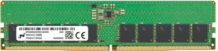 Micron ECC UDIMM DDR5 16GB 1Rx8 5600MHz PC5-38400 ECC UNBUFFERED | MTC10C1084S1EC56BR