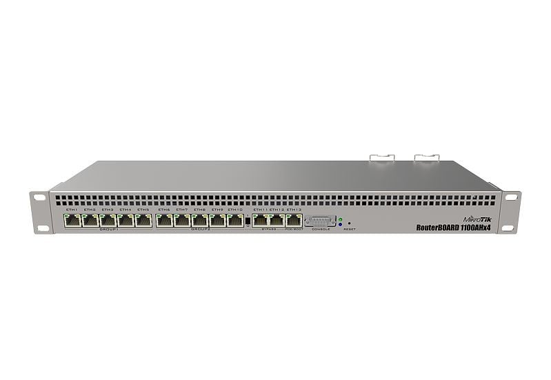 Mikrotik RB1100AHx4 wired router Gigabit Ethernet Stainless steel (RB1100X4)