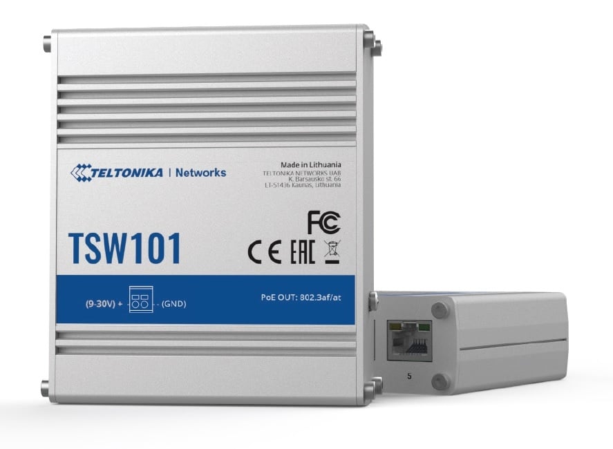 Teltonika TSW101 Switch AUTOMOTIVE PoE+