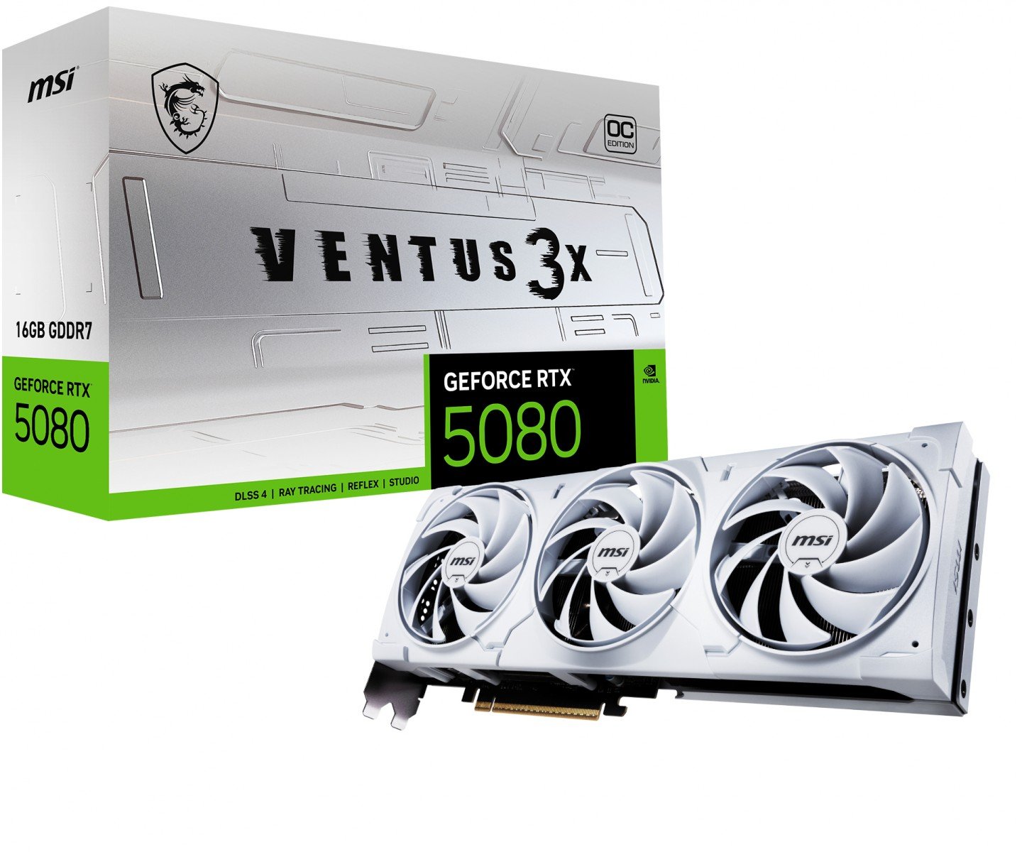 MSI GeForce RTX 5080 Ventus 3X OC White 16GB GDDR7 DLSS4