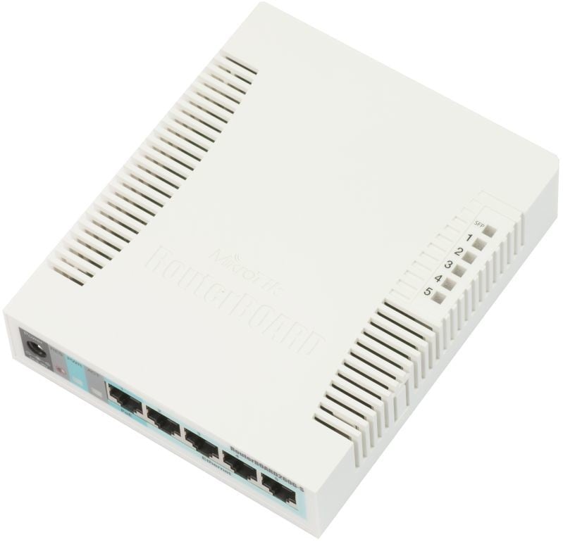 Mikrotik RB260GS Gigabit Ethernet (10/100/1000) Power over Ethernet (PoE) White (CSS106-5G-1S)