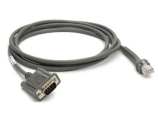 Zebra CBA-R08-S07ZBR serial cable Gray 84″ (2.13 m) RS232 DB9