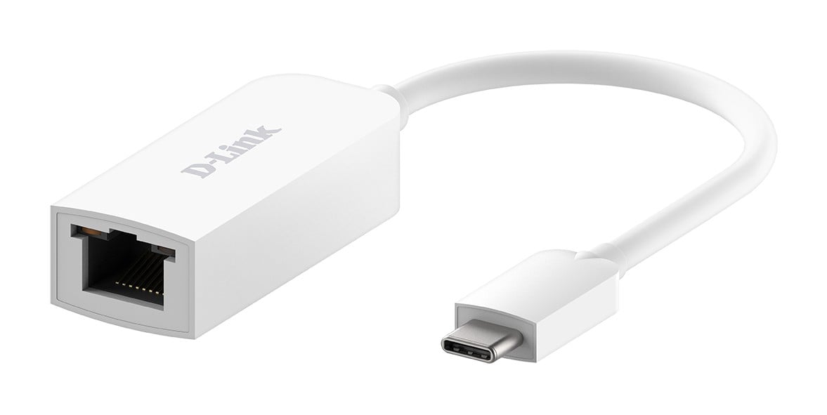 D-Link USB-C to 2.5G Ethernet Adapter DUB-E250 - Wired - USB Type-C - Ethernet - 2500 Mbit/s - White (DUB-E250) - Slika 4