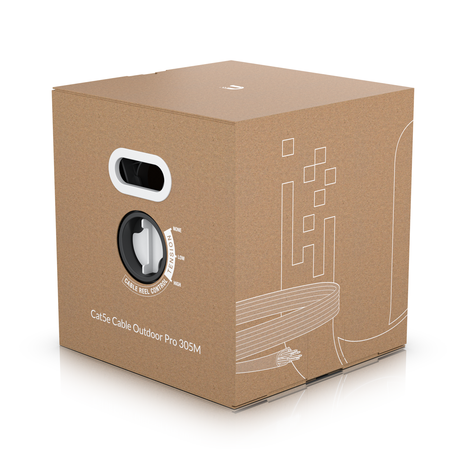 Ubiquiti Networks UACC-CABLE-C5E-OUTDOOR-PRO-305M-W networking cable White Cat5e S/UTP (STP)