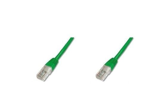 CAT 5e U-UTP patch cord, PVC AWG 26/7, length 30 m, color green
