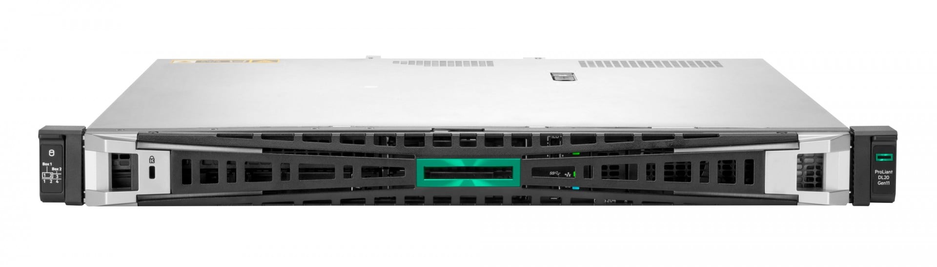 HPE ProLiant DL20 Gen11 6325P 3.5GHz 4c 1P 1x32GB-U 4SFF 2x480GB SSD 1x1000W PS EU Server