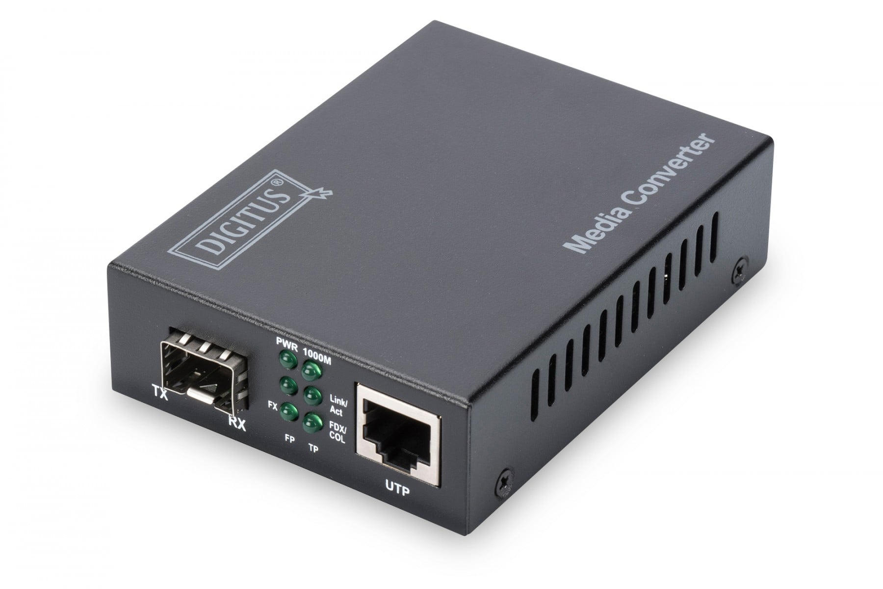 Gigabit Ethernet Media Converter, SFP SFP Open Slot, without SFP Module
