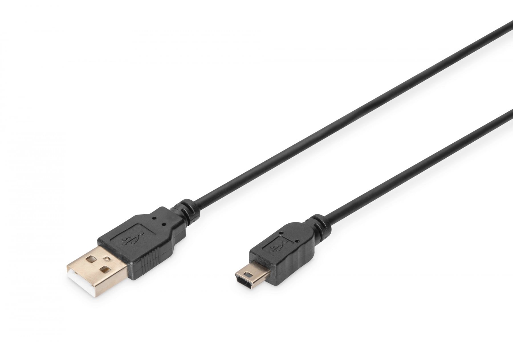 USB 2.0 connection cable, type A – mini B (5pin) M/M, 1.8m, USB 2.0 conform, bl