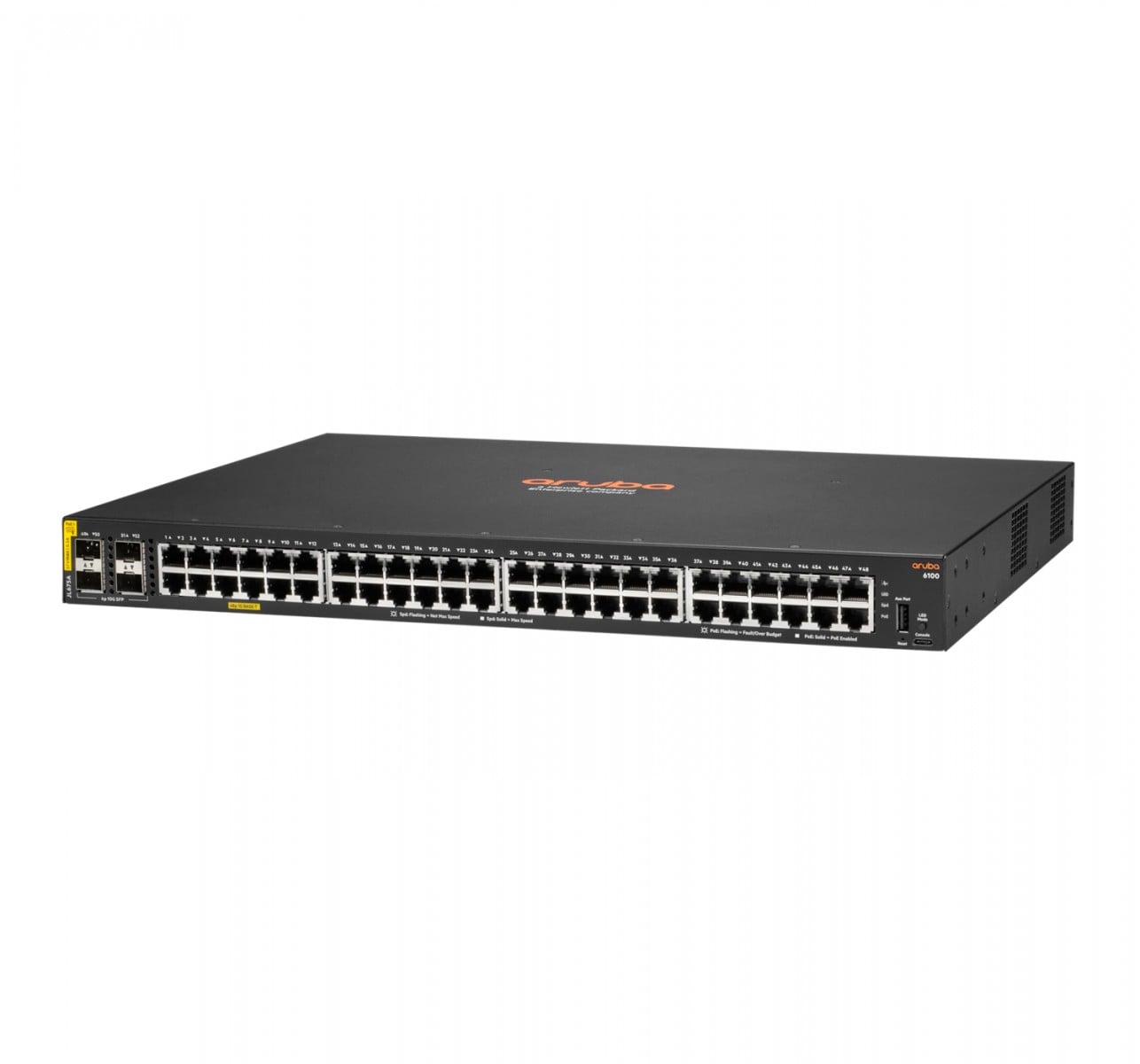 HPE Aruba 6100 Managed 48G 4SFP+ PoE+ 370W Switch - Slika 2