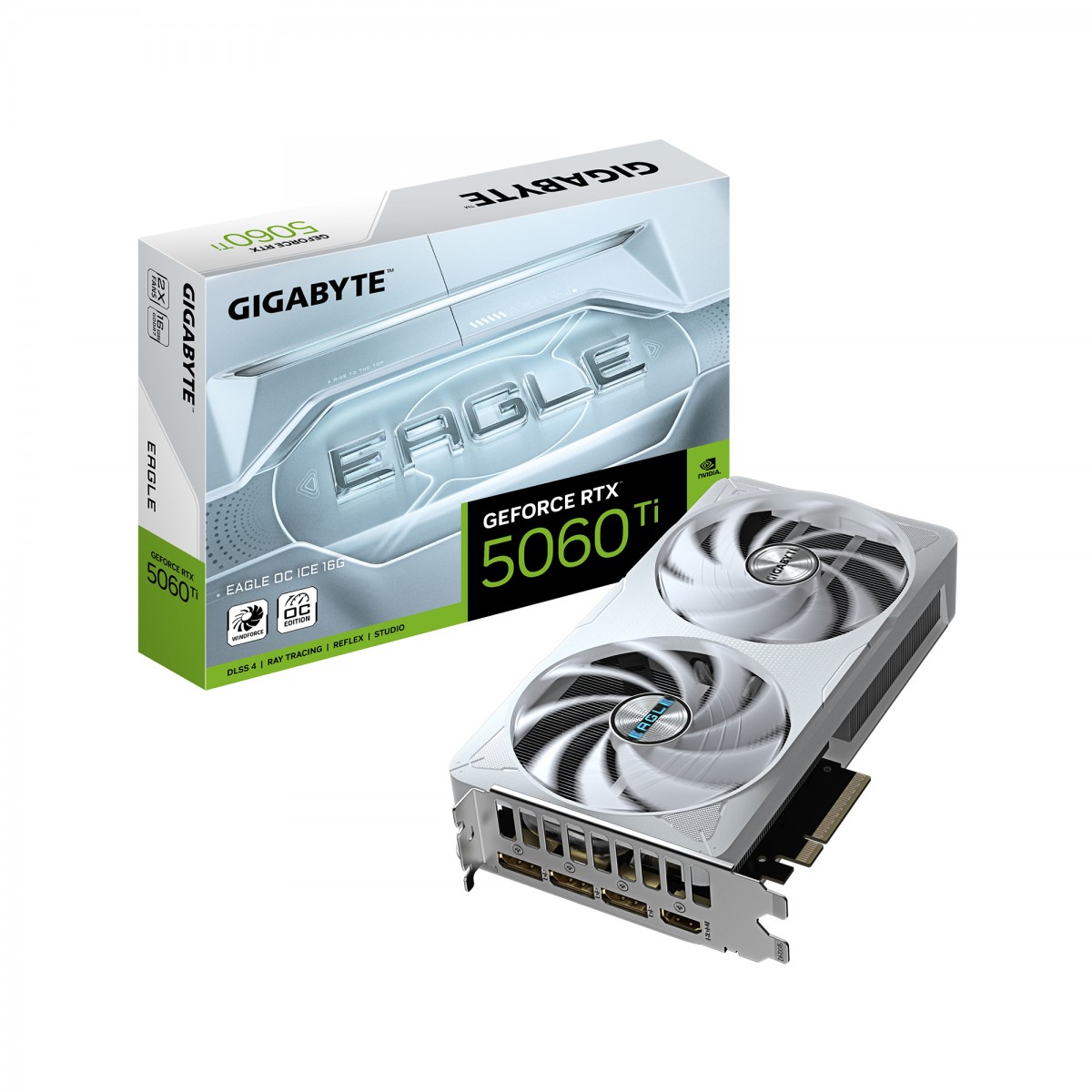 GIGABYTE VGA NVIDIA GeForce RTX 5060 Ti EAGLE ICE OC 16G, 16G GDDR7, 3xDP, 1xHDMI