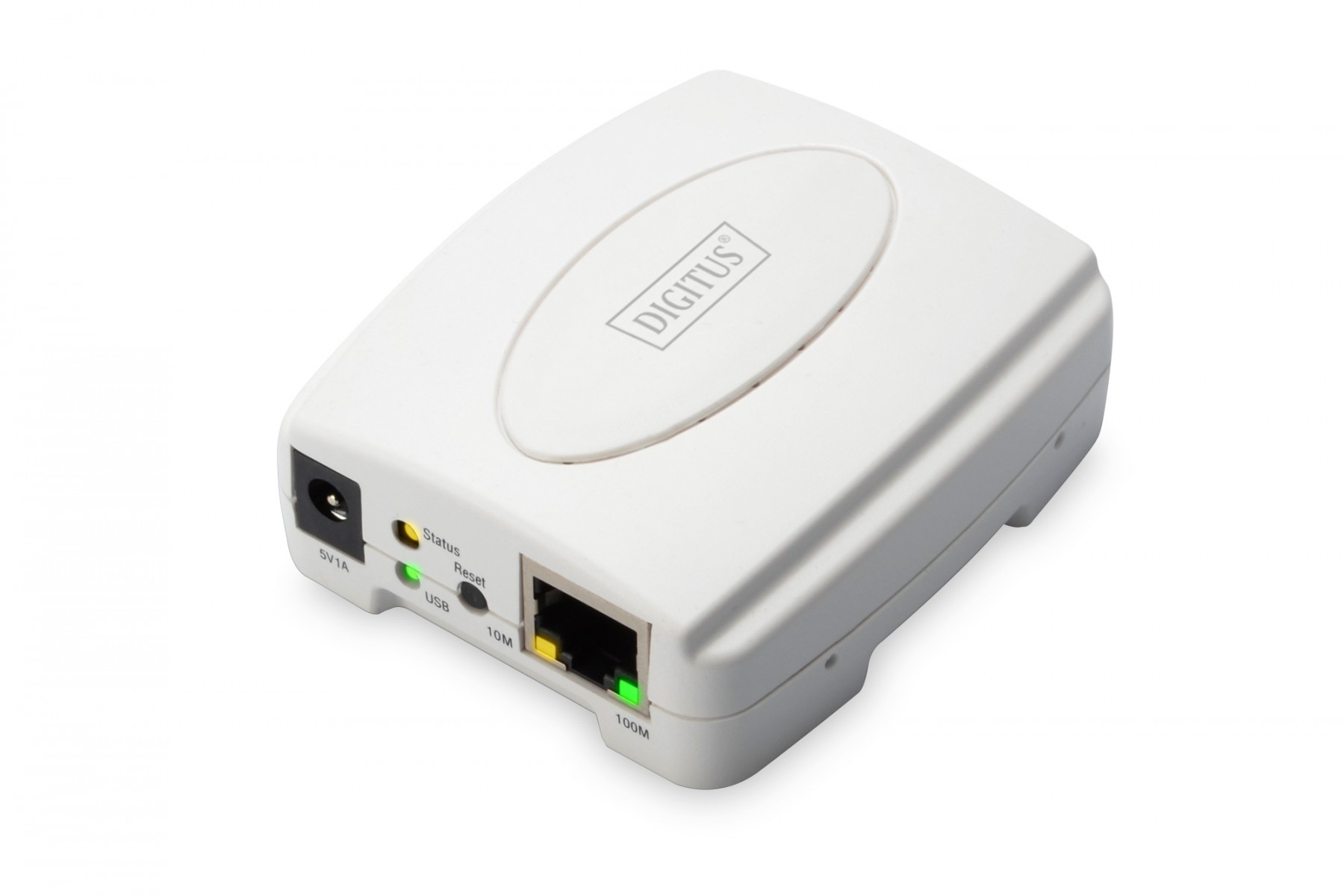 USB Print Server, 1-Port 1x RJ45, 1x USB A, USB 2.0