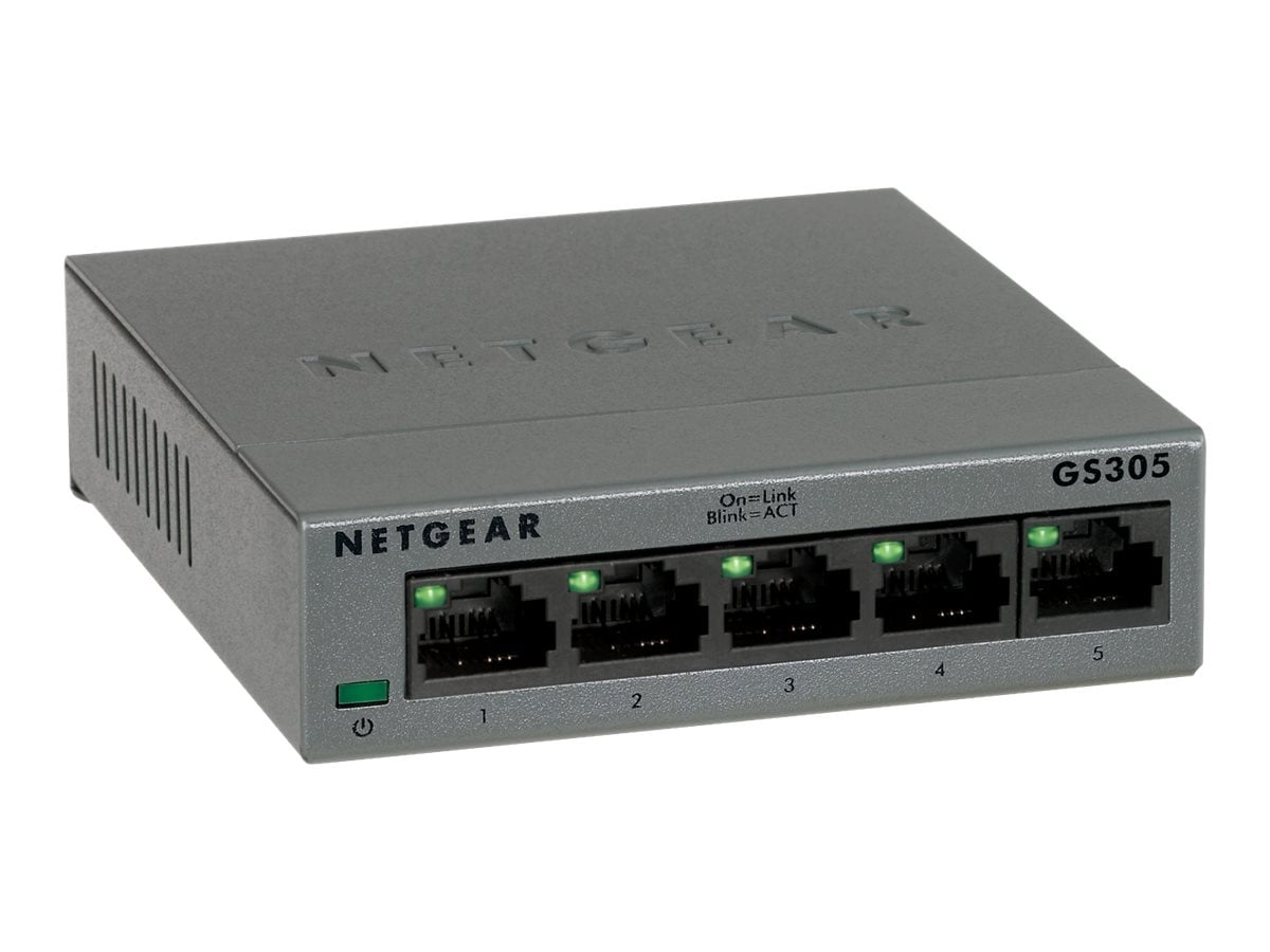 NETGEAR GS305-300PES 5PT GIGE UNMANAGED SWITCH 300-SERIES