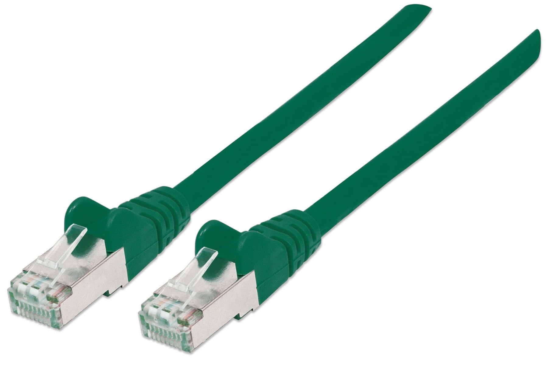INTELLINET Patchkabel Cat6A CU S/FTP LSOH 0.50m gr?n