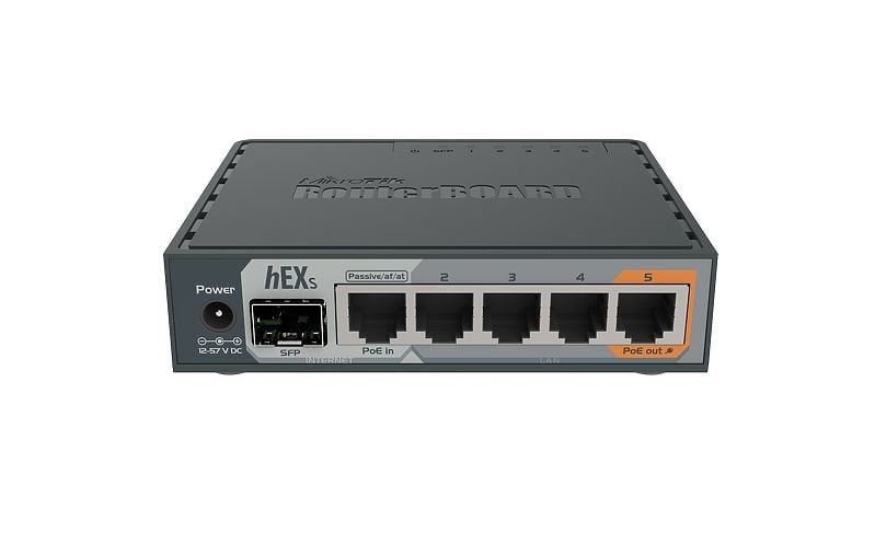 MikroTik hEX S 5x Gigabit Ethernet Router (RB760IGS)