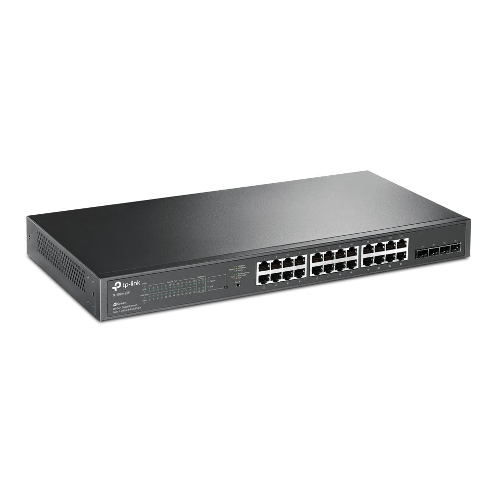 TP-Link TL-SG2428P JetStream™ 28-Port Gigabit Smart Switch with 24-Port PoE+