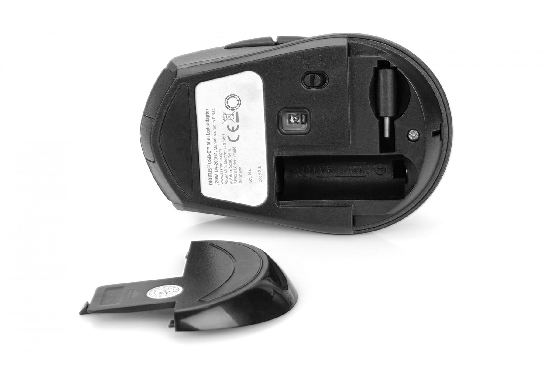 Wireless Optical Mouse 6D, 2.4 GHz 800/1000/1600 dpi, black-grey - Slika 4