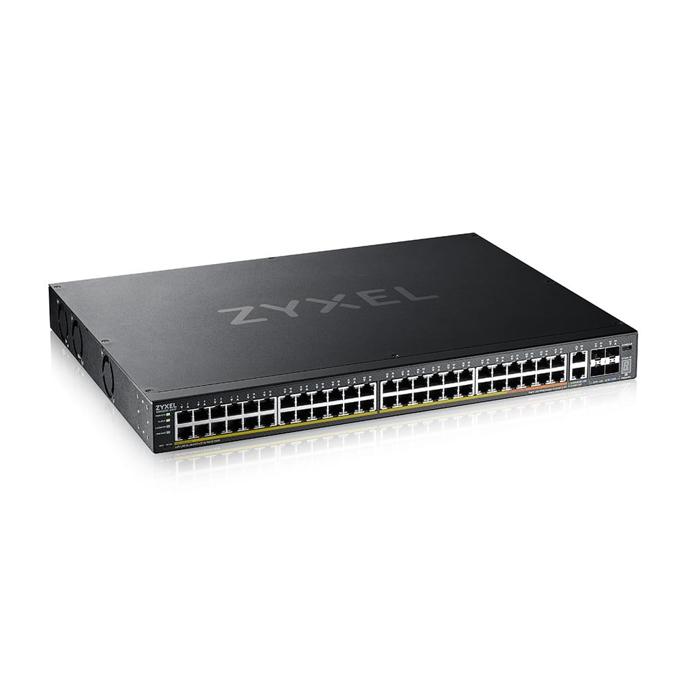 XGS2220-54FP, L3 Access Switch, 960W PoE, 40xPoE+/10xPoE++, 48x1G RJ45 2x10mG RJ45, 4x10G SFP+ Uplink, incl. 1 yr NebulaFlex Pro - Slika 2