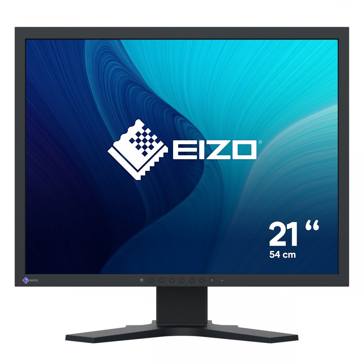 EIZO S2134-BK 21inch 4:3 1600×1200 420 cd/sqm 178/178 IPS LCD Display Port DVI-D DSub Auto EcoView Black Cabinet