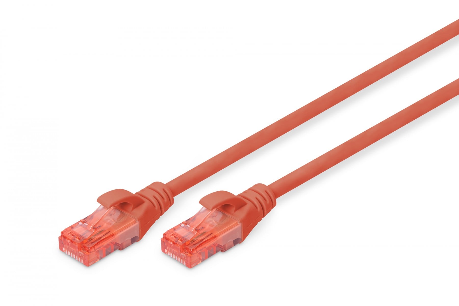 CAT 6 U-UTP patch cord, Cu, LSZH AWG 26/7, length 0.25 m, color red