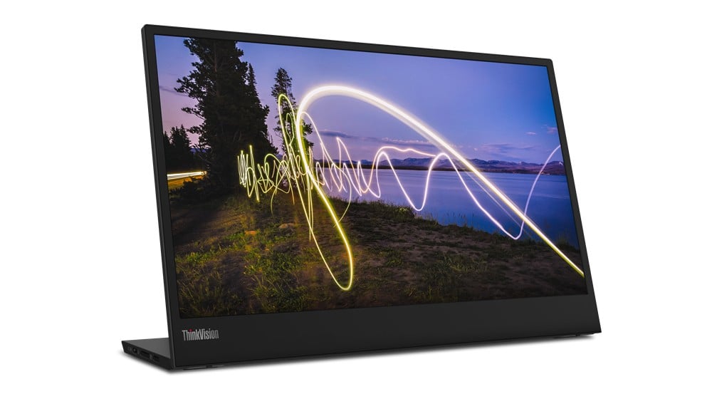 Lenovo ThinkVision M15 39.6 cm (15.6″) 1920 x 1080 pixels Full HD LED Black
