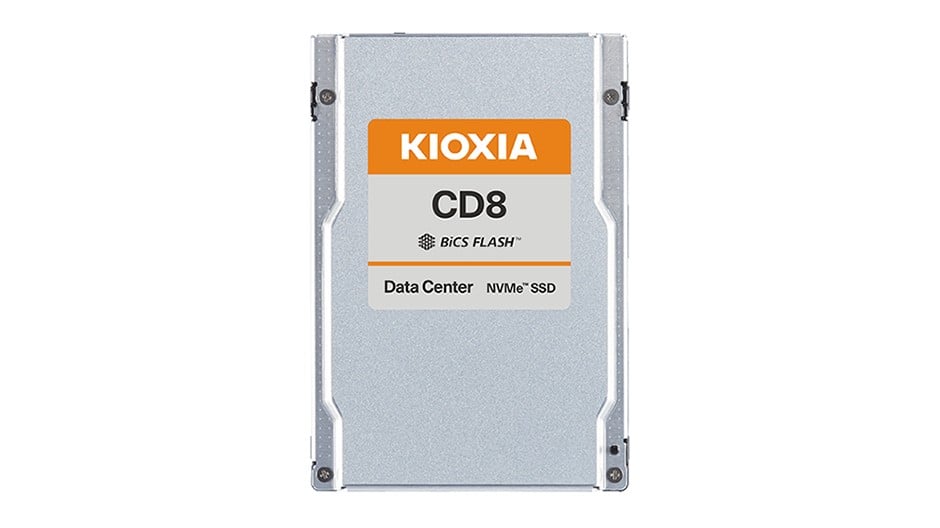 Kioxia SSD CD8-R 3.84TB U.2 (15mm) NVMe Gen4 SIE Read Intensive DWPD 1 | KCD8XRUG3T84