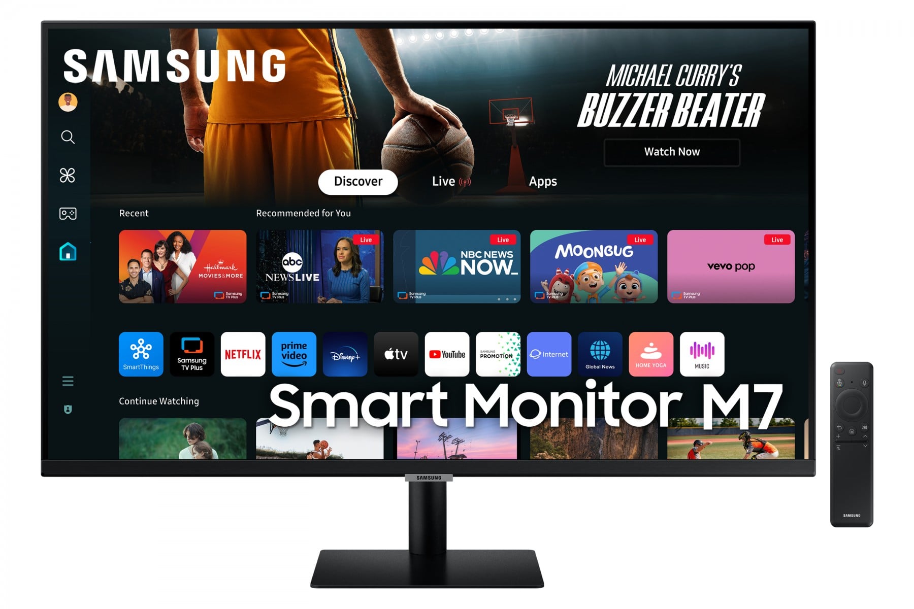 Samsung Smart Monitor M7 (M70D) 32″ LED VA 3840×2160 Mega DCR 4ms 300cd HDMI USB-C Wifi re