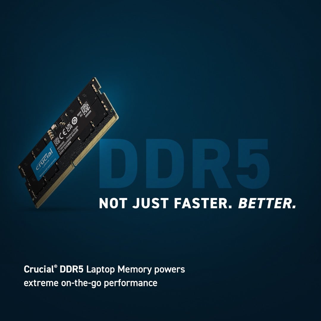 Crucial CT16G56C46S5 memory module 16 GB 1 x 16 GB DDR5 ECC - Slika 2