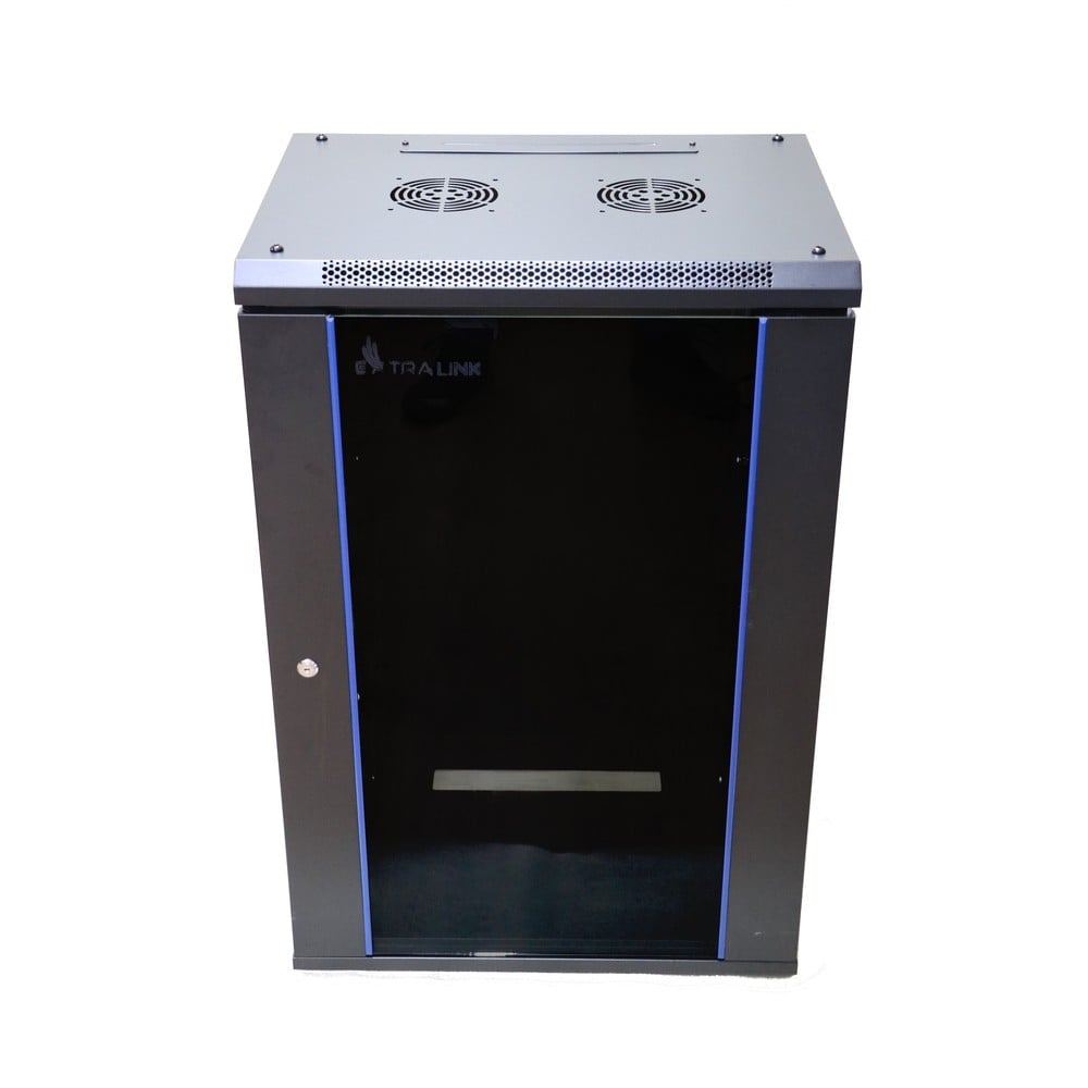 Extralink 18U 600×600 Black | Rackmount cabinet | wall mounted
