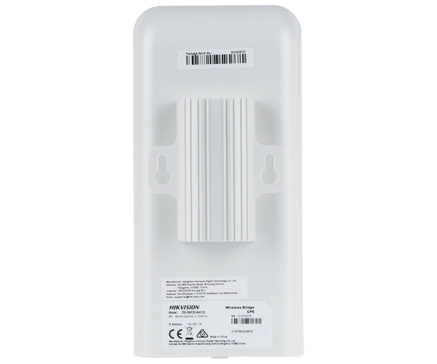 Hikvision DS-3WF02-5AC/D Wireless Bridge - Slika 2