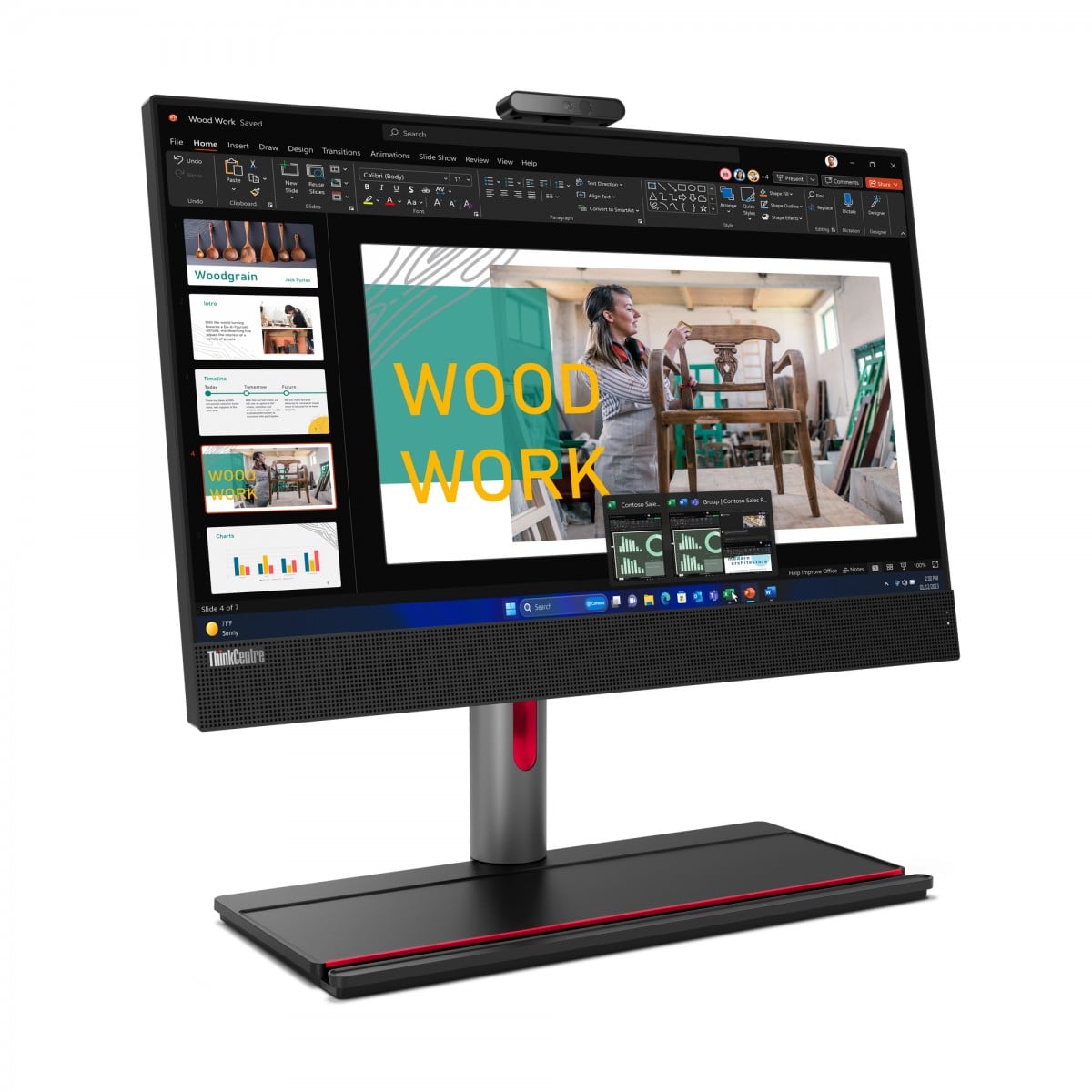 LENOVO ThinkCentre M90a 24 G5 AIO 23.8inch FHD Touch Intel Core i7-14700 vPro 16GB RAM DDR5 1TB SSD M.2 PCIe NVMe UMA Slim DVD Rambo 9.0mm 2X2AX_6E+BT Cam 5M RG
