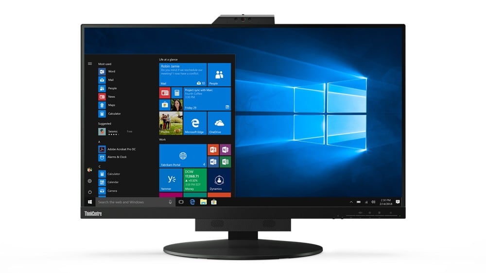 Lenovo ThinkCentre Tiny-In-One 27 68.6 cm (27″) 2560 x 1440 pixels Quad HD LED Black