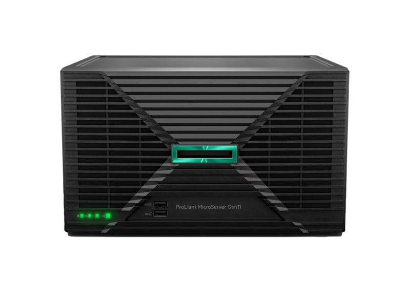 HPE ProLiant MicroServer Gen11 Intel Pentium Gold G7400 2c 16GB-U 4LFF-NHP 1TB HDD 180W Ext PS EMEA Cmp Module Server