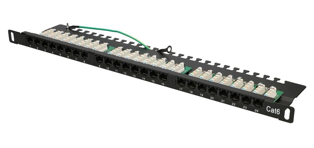 EXTRALINK 0.5U 24PORT CAT6 UTP PATCHPANEL