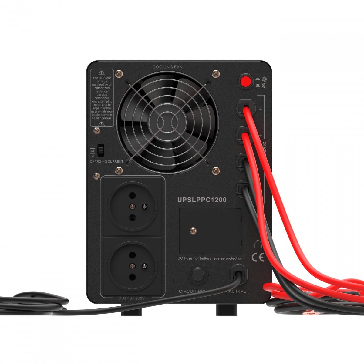 Green Cell UPSLPPC1200 Uninterruptible Power Supply AVR UPS 2000VA 1200W PowerCore 24 VDC with LCD Display - Slika 8