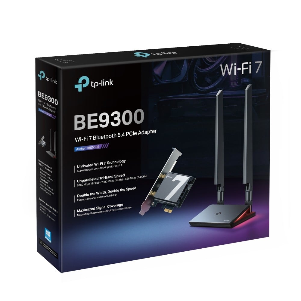 TP-Link Archer TBE550E Internal WLAN / Bluetooth 9300 Mbit/s - Slika 8