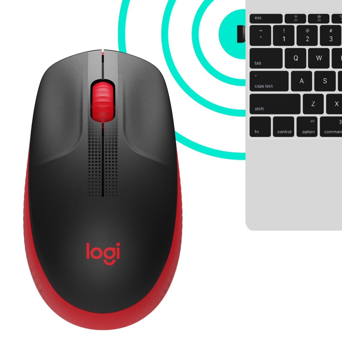 M190 Full-size wireless mouse RED EMEA - Slika 4