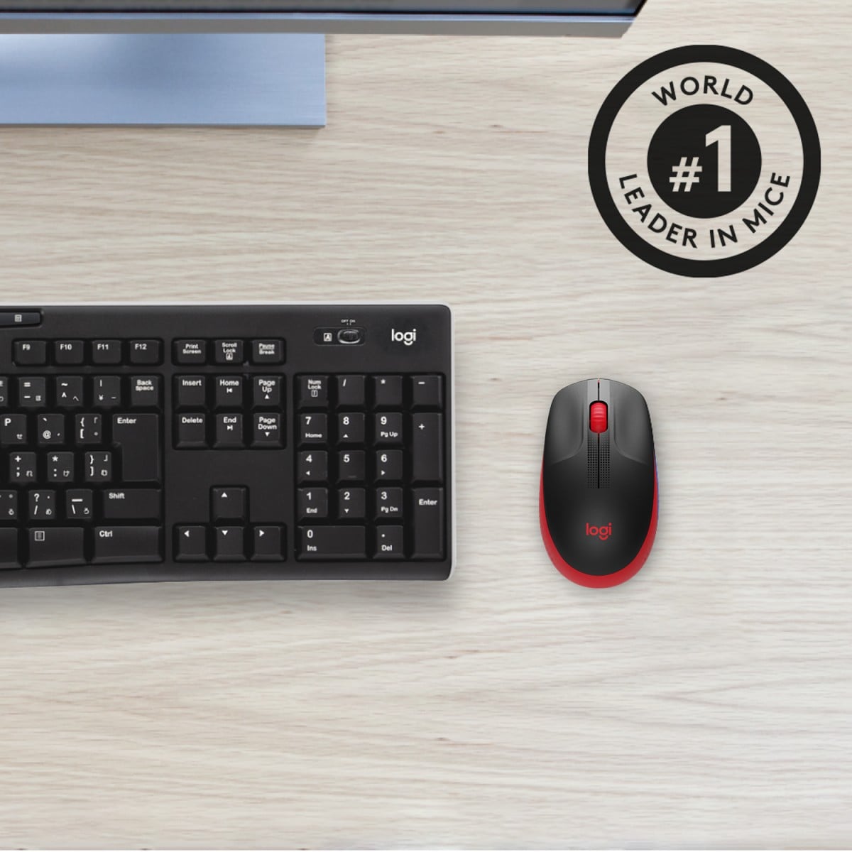 M190 Full-size wireless mouse RED EMEA - Slika 5