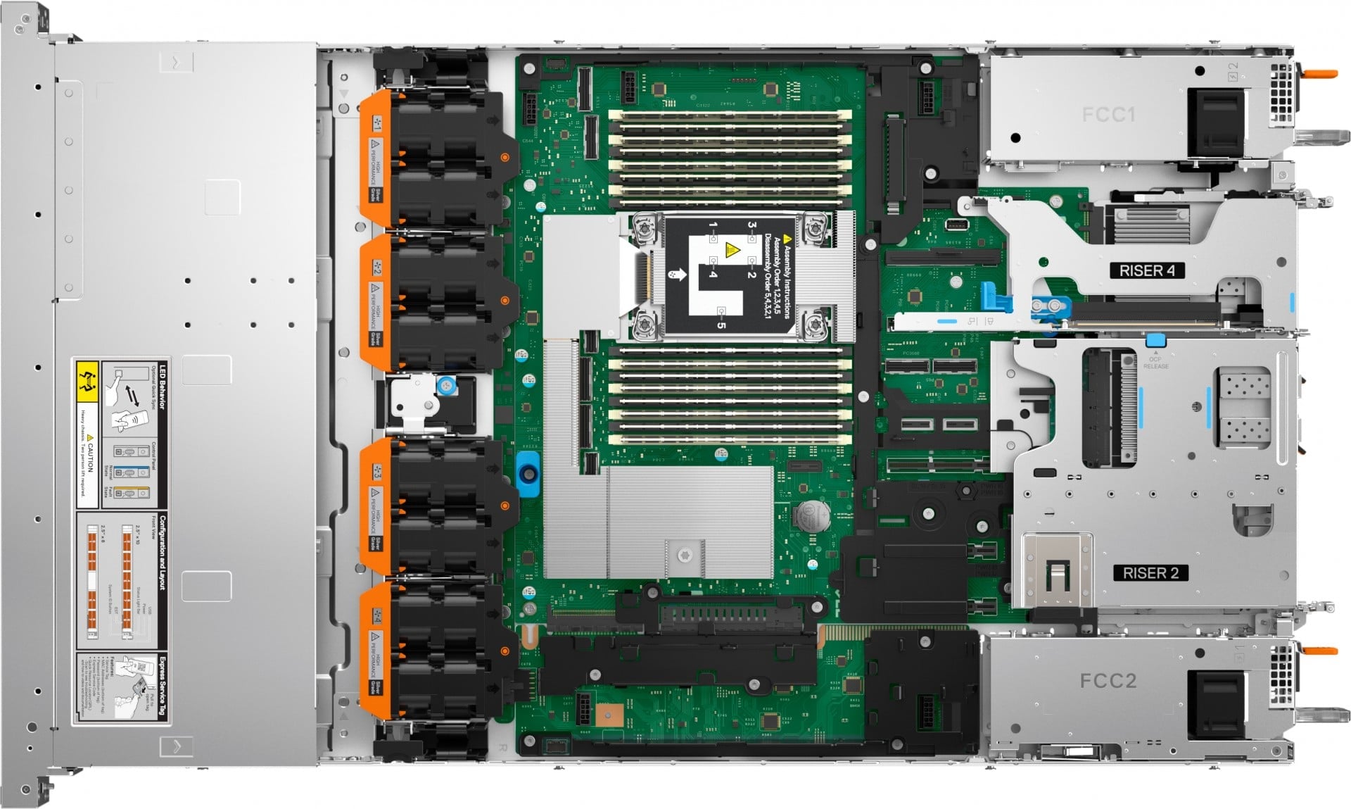 Dell PowerEdge R470 Smart Selection Intel Xeon 6507P 32GB 480GB SSD SATA 2x1100W H965i 3Y Basic NBD - Slika 5